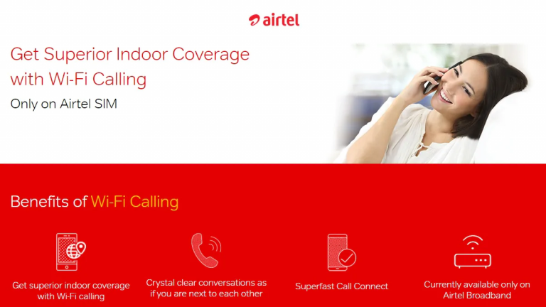 Как подключить услугу Airtel Wi-Fi Calling?