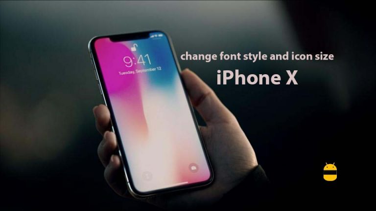 Как изменить стиль шрифта и размер значков на iPhone X