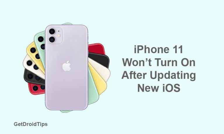 Исправьте iPhone 11, который не включается после обновления новой версии iOS