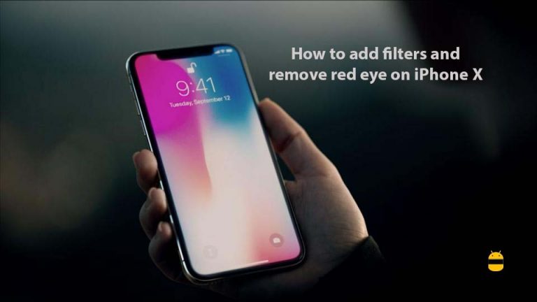 Как добавить фильтры и убрать эффект красных глаз на iPhone X