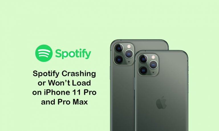 Spotify продолжает сбой или не загружается на iPhone 11 Pro и 11 Pro Max: решение