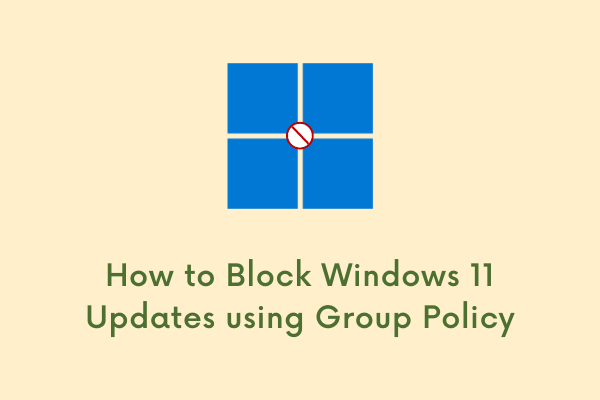 Как заблокировать обновления Windows 11 с помощью групповой политики