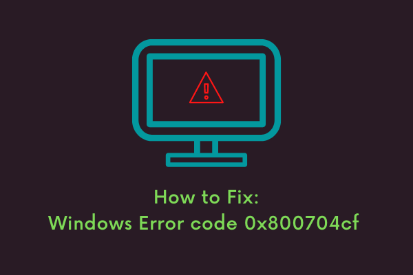 Как исправить код ошибки 0x800704cf в Windows 11/10