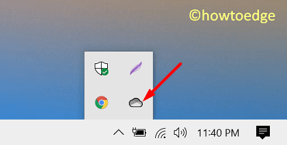 Как вернуть отсутствующий значок OneDrive в Windows 10
