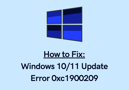 Как исправить ошибку обновления Windows 10/11 0xc1900209