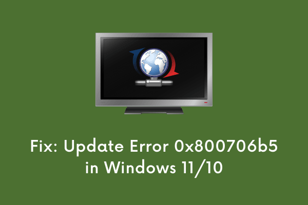 Как исправить ошибку обновления 0x800706b5 в Windows 11/10