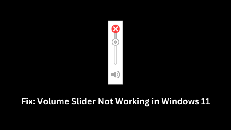 Исправить ползунок громкости, не работающий в Windows 11