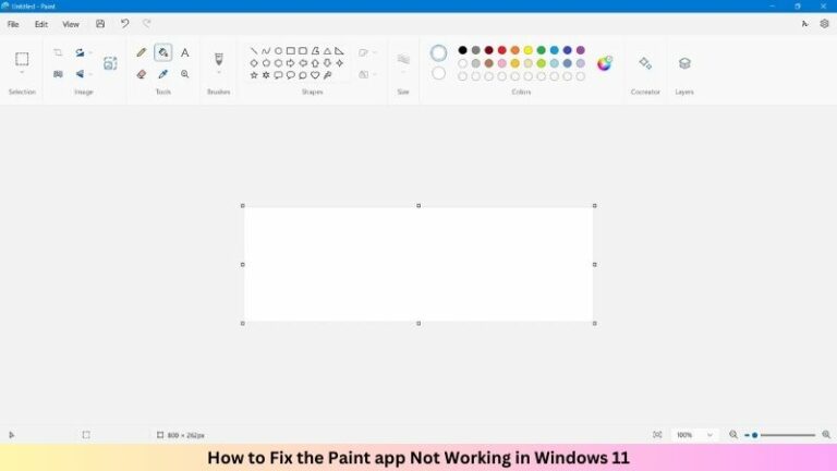 Как исправить приложение Paint, не работающее в Windows 11